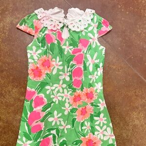 Lilly Pulitzer Pink and Green Floral Dress